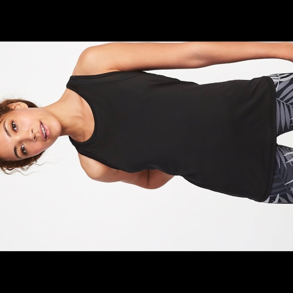 OLD NAVY Mesh Trim Black Athletic Tank. NWT
